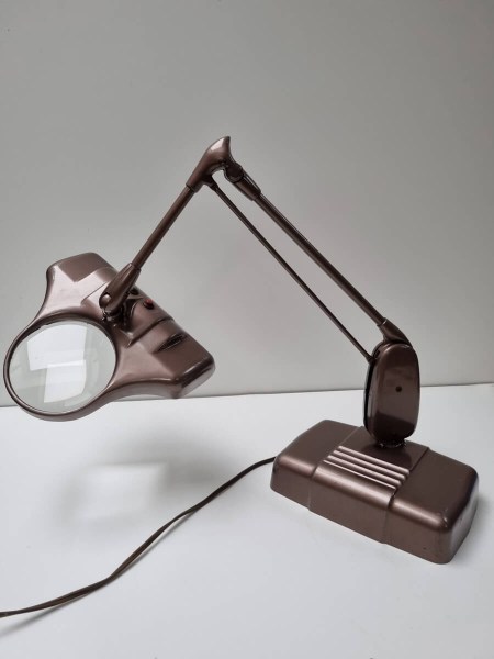 vintage Dazor M-270 Magnifier jeweler Industrial Desk Lamp Floating architects watch repair bureaulamp vergrootlamp USA